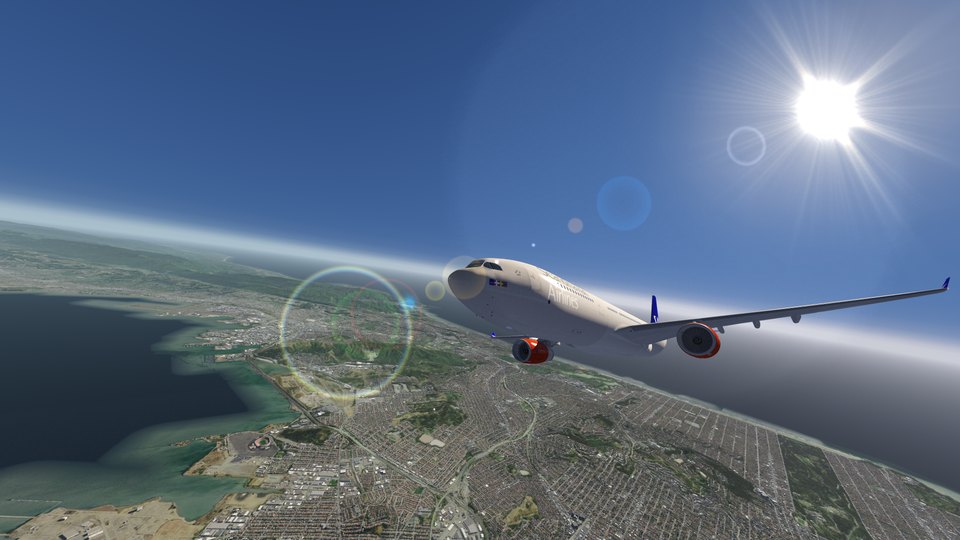 Climbing out over the coast