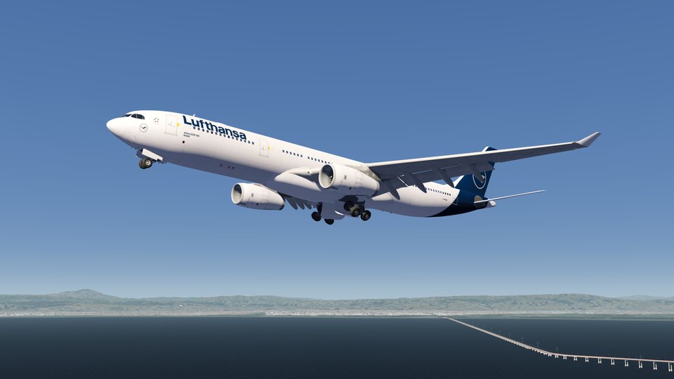 Lufthansa on final approach